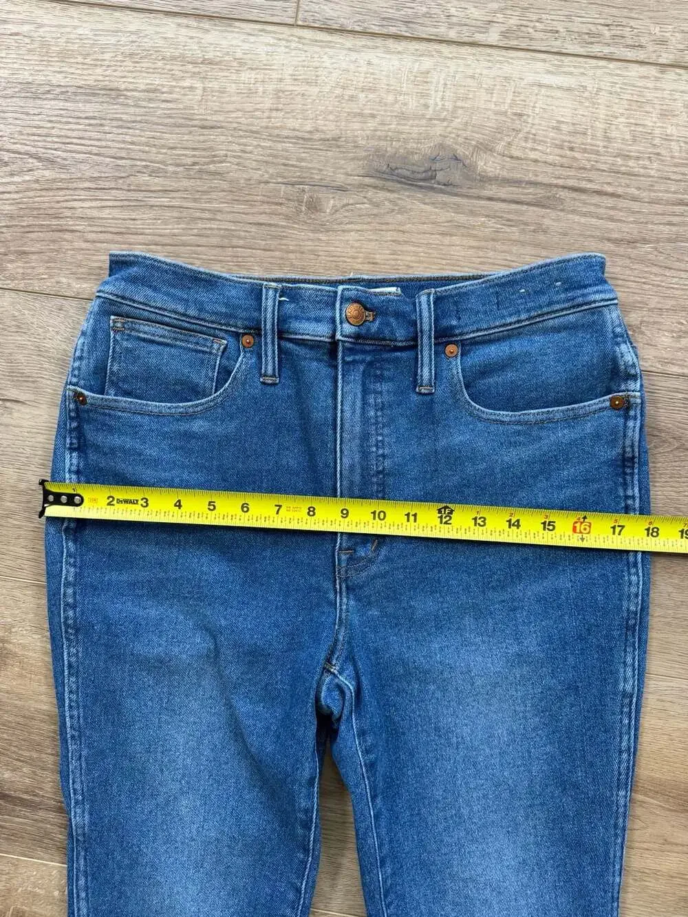 Madewell 10” High Rise Skinny Jeans Size 30 Medium Wash Stretch Denim